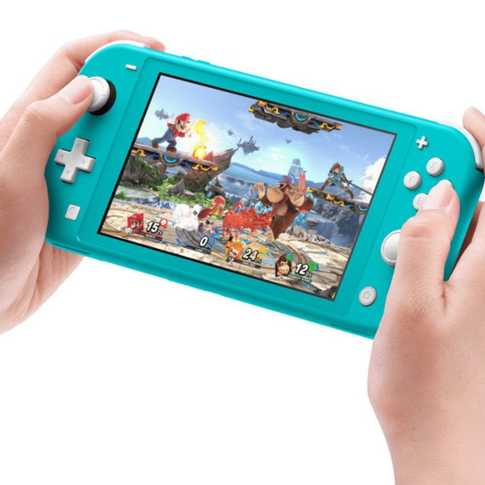 Nintendo Switch Lite Consola Portátil - Azul Turquesa, Modelo SWLITE AT, Pantalla Táctil 5.5', 32 GB, Batería 3570 mAh, Compatible con Juegos en Modo Portátil